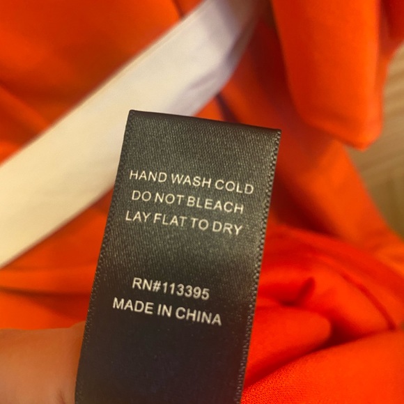 ARK & CO. Blood Orange Mod Style Dress Size Medium - Picture 4 of 8